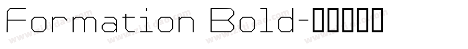 Formation Bold字体转换